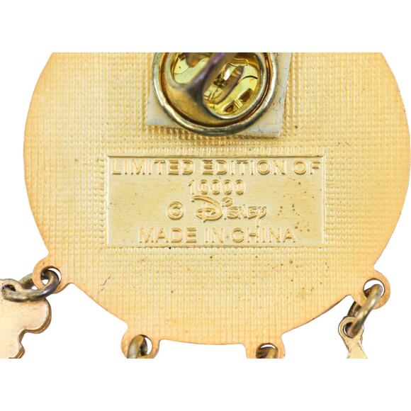 Disney 2000 4 Park Icon Dangle Gold Limited Edition /10,000 Pin - Picture 8 of 8